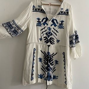 Free People Anouk Embroidered Dress